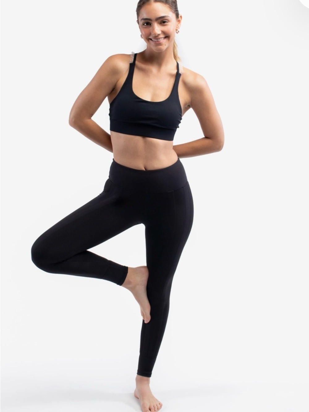 Sweetflexx Full Flexx Hi-Rise Front + Booty Resistance Leggings – Black